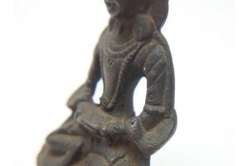 江戸期　古い仏像など5点(置物、オブジェ、古銅、古玩、観音像、チベット像?)(R-062991)