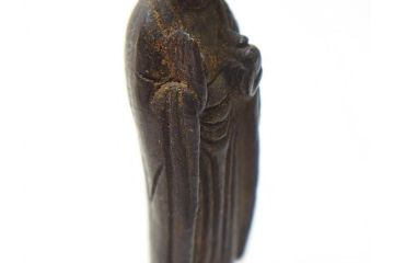 江戸期　古い仏像など5点(置物、オブジェ、古銅、古玩、観音像、チベット像?)(R-062991)