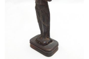  	江戸期　古い仏像など5点(置物、オブジェ、古銅、古玩、観音像、チベット像?)(R-062992)