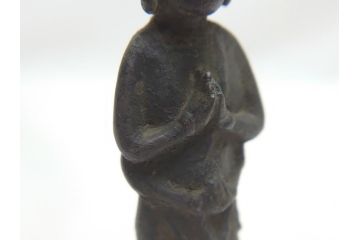  	江戸期　古い仏像など5点(置物、オブジェ、古銅、古玩、観音像、チベット像?)(R-062992)