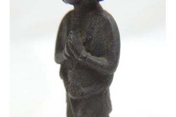  	江戸期　古い仏像など5点(置物、オブジェ、古銅、古玩、観音像、チベット像?)(R-062992)