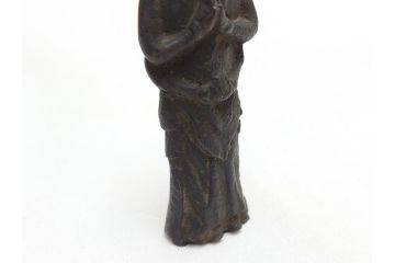  	江戸期　古い仏像など5点(置物、オブジェ、古銅、古玩、観音像、チベット像?)(R-062992)