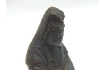  	江戸期　古い仏像など5点(置物、オブジェ、古銅、古玩、観音像、チベット像?)(R-062992)