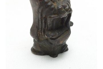  	江戸期　古い仏像など5点(置物、オブジェ、古銅、古玩、観音像、チベット像?)(R-062992)