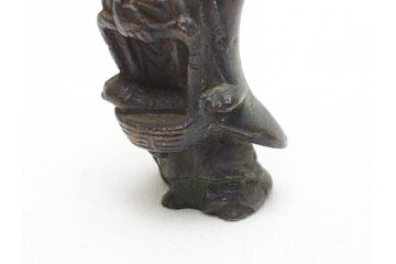 	江戸期　古い仏像など5点(置物、オブジェ、古銅、古玩、観音像、チベット像?)(R-062992)