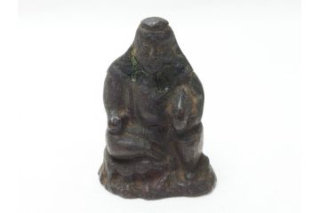  	江戸期　古い仏像など5点(置物、オブジェ、古銅、古玩、観音像、チベット像?)(R-062992)