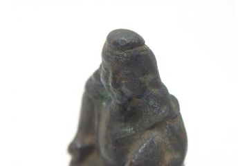  	江戸期　古い仏像など5点(置物、オブジェ、古銅、古玩、観音像、チベット像?)(R-062992)