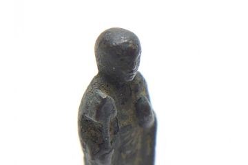  	江戸期　古い仏像など5点(置物、オブジェ、古銅、古玩、観音像、チベット像?)(R-062993)