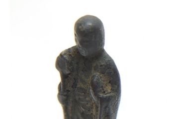  	江戸期　古い仏像など5点(置物、オブジェ、古銅、古玩、観音像、チベット像?)(R-062993)