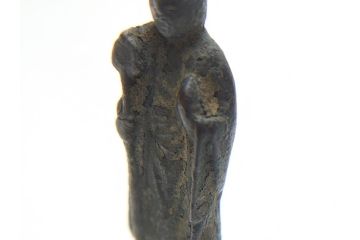  	江戸期　古い仏像など5点(置物、オブジェ、古銅、古玩、観音像、チベット像?)(R-062993)