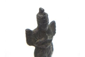  	江戸期　古い仏像など5点(置物、オブジェ、古銅、古玩、観音像、チベット像?)(R-062993)
