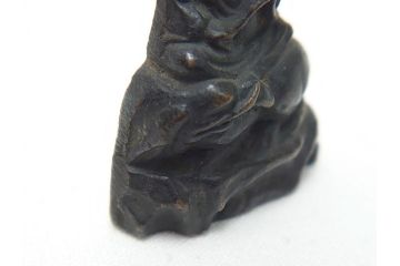  	江戸期　古い仏像など5点(置物、オブジェ、古銅、古玩、観音像、チベット像?)(R-062993)