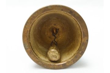 時代物　密教法具　金剛鈴　五鈷杵　三鈷杵　仏具3点セット(金剛杵、ヴァジュラ、ドルジェ、お守り、仏教美術)(R-062995)