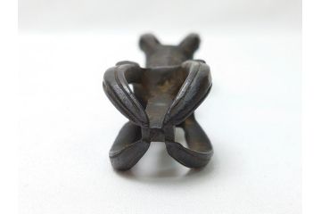 時代物　密教法具　金剛鈴　五鈷杵　三鈷杵　仏具3点セット(金剛杵、ヴァジュラ、ドルジェ、お守り、仏教美術)(R-062995)