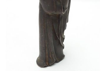 江戸〜明治期　古い仏像3点(置物、オブジェ、古銅、古玩、観音像)(R-062997)