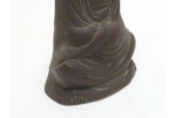 江戸〜明治期　古い仏像3点(置物、オブジェ、古銅、古玩、観音像)(R-062998)