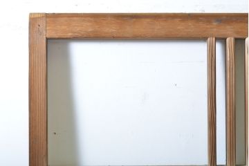 アンティーク建具　経年を感じる風合いが魅力のガラス戸2枚セット(引き戸、建具)(R-062999)