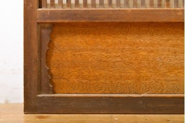 アンティーク建具　上品な佇まいが魅力の裏障子付き障子戸2枚セット(引き戸、ガラス帯戸、建具)(R-063001)