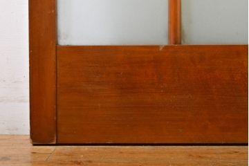 アンティーク建具　レトロな空間づくりにおすすめなガラス戸1枚(引き戸、建具)(R-063002)