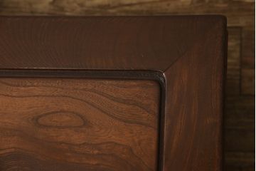 和製アンティーク　漆塗り　総欅(ケヤキ)材　落ち着いた空間におすすめの座卓(ローテーブル、センターテーブル、リビングテーブル)(R-063007)