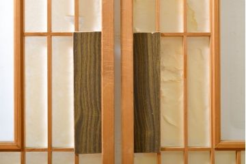 アンティーク建具　凛とした佇まいが気品溢れる障子戸4枚セット(引き戸、建具)(R-063009)