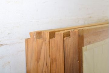 アンティーク建具　凛とした佇まいが気品溢れる障子戸4枚セット(引き戸、建具)(R-063009)