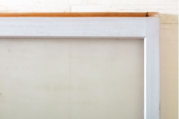 アンティーク建具　どんなお部屋にも合わせやすいシンプルなガラス戸2枚セット(引き戸、建具)(R-063010)