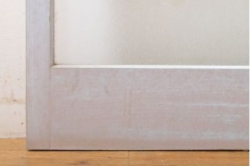 アンティーク建具　どんなお部屋にも合わせやすいシンプルなガラス戸2枚セット(引き戸、建具)(R-063010)