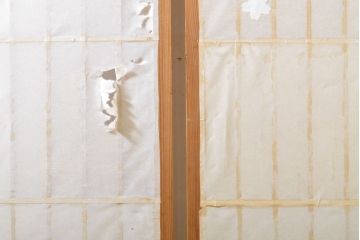 アンティーク建具　凛とした佇まいが気品溢れる障子戸2枚セット(引き戸、建具)(R-063011)