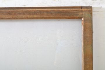 アンティーク建具　経年を感じる風合いが魅力のモールガラス入りガラス戸2枚セット(引き戸、建具)(R-063013)