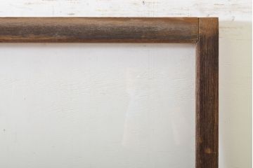 アンティーク建具　経年を感じる風合いが魅力のモールガラス入りガラス戸2枚セット(引き戸、建具)(R-063013)