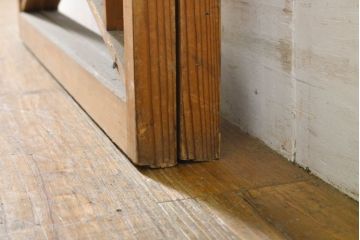 アンティーク建具　涼しげな和の空間づくりにおすすめ御簾戸2枚セット(簾戸、簀戸、葭戸、夏障子、夏戸、引き戸、建具)(R-063015)