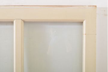 レトロ建具　昭和レトロ　ペイント仕上げ限定　ホワイトペイントが爽やかなガラス戸3枚セット(引き戸、建具)(R-063027)