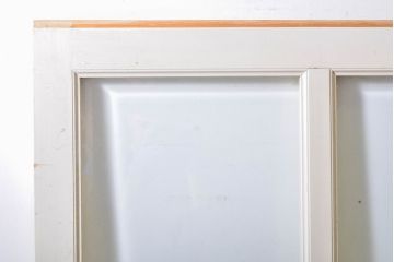 レトロ建具　昭和レトロ　ペイント仕上げ限定　ホワイトペイントが爽やかなガラス戸3枚セット(引き戸、建具)(R-063027)