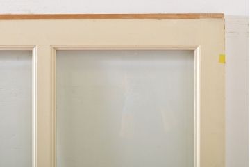 レトロ建具　昭和レトロ　ペイント仕上げ限定　ホワイトペイントが爽やかなガラス戸3枚セット(引き戸、建具)(R-063027)