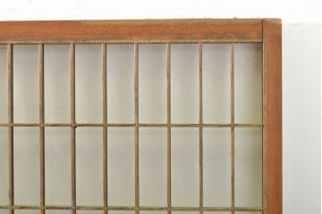 アンティーク建具　和の空間づくりにおすすめなガラス入り障子戸4枚セット(引き戸、ガラス戸、建具)(R-063029)