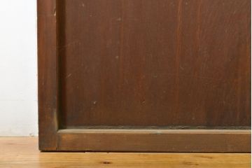 アンティーク建具　和の空間づくりにおすすめなガラス入り障子戸4枚セット(引き戸、ガラス戸、建具)(R-063029)