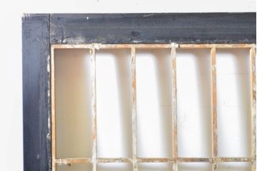 アンティーク建具　凛とした佇まいが気品溢れるガラス入り障子戸2枚セット(引き戸、ガラス戸、建具)(R-063030)