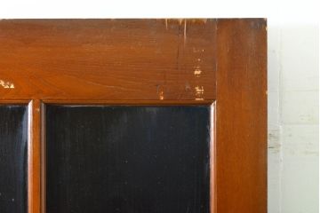 アンティーク建具　ニレ材　大正ロマンの雰囲気香る扉1枚(ドア、木製ドア、建具)(R-063031)