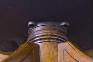 和製アンティーク　レトロな佇まいが魅力の回転チェア(ドクターチェア、デスクチェア、アームチェア、回転イス、椅子、イス)(R-063034)