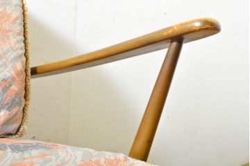 イギリスビンテージ　ERCOL(アーコール)　贅沢な一人の時間におすすめの1人掛けソファ(ヴィンテージ、一人掛け、チェア、椅子、アームチェア、英国、北欧)(R-063035)