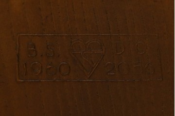 イギリスアンティーク　ERCOL(アーコール)　クッション付き　アザミの透かし彫りが上品な印象を与えるシスルバックチェア2脚セット　(R-063037)