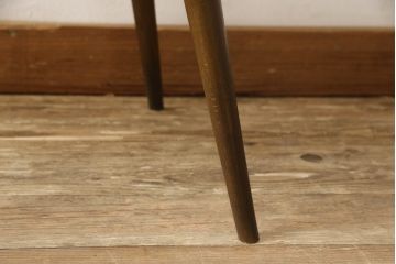 イギリスアンティーク　ERCOL(アーコール)　クッション付き　アザミの透かし彫りが上品な印象を与えるシスルバックチェア(椅子、ダイニングチェア、板座チェア、イス)(R-063038)