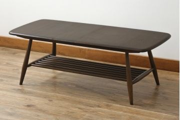 イギリスビンテージ　ERCOL(アーコール)　シンプルナチュラルなお部屋に合わせたいセンターテーブル(ヴィンテージ、ローテーブル、リビングテーブル)(R-063041)