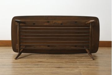 イギリスビンテージ　ERCOL(アーコール)　シンプルナチュラルなお部屋に合わせたいセンターテーブル(ヴィンテージ、ローテーブル、リビングテーブル)(R-063041)