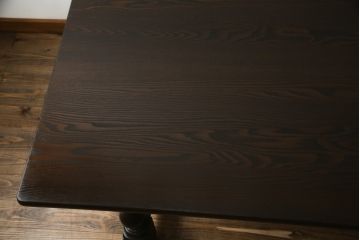 和製ビンテージ　松本民芸家具　LT型食卓　総栗材　特注サイズ!!洗練されたモダンな佇まいが魅力のダイニングテーブル(4人掛け、6人掛け)(定価約61万円)(R-063052)