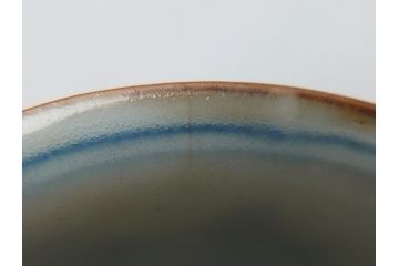  	江戸期　古伊万里　染付　馬文　猪口5点セット(共箱付き、酒器、和食器)(R-063056)
