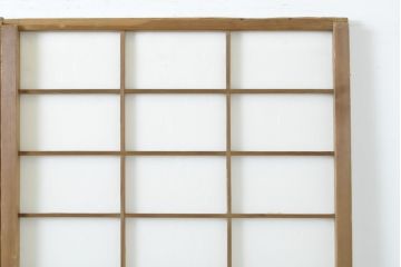 アンティーク建具　昔懐かしい佇まいが魅力の障子戸4枚セット(引き戸、ガラス帯戸、建具)(R-063063)