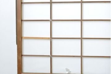 アンティーク建具　昔懐かしい佇まいが魅力の障子戸4枚セット(引き戸、ガラス帯戸、建具)(R-063063)