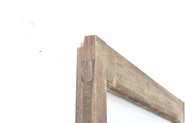 アンティーク建具　シンプルなデザインでお部屋に取り入れやすいガラス戸2枚セット(引き戸、建具)(R-063064)